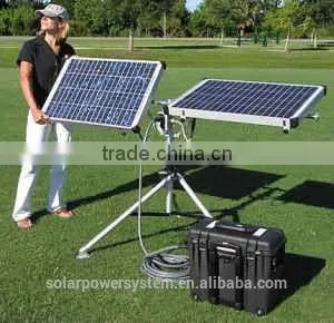 With CE TUV Proved High Quality BPS300w Solar and Wind Power Hybrid System Portable Solar Home System thumbnail-1