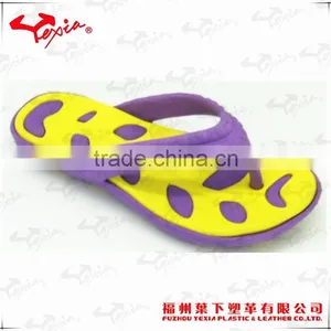 EVA Injection Beach Slip-on Slipper Double Color Flip Flop thumbnail-1