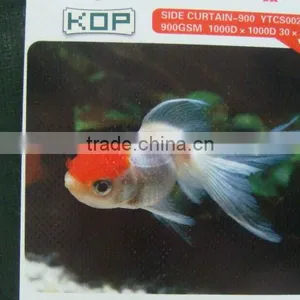 PVC Coated Tarpaulin Side Curtain 1000D*1000D 30*30 900G thumbnail-1