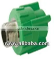 Male Thread Coupler - PPR Pipes and Fittings - Green thumbnail-1