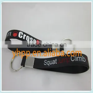 Custom Squat Jump Climb Throw Lift CrossFit Cross Fit Silicone Wristband Key Tag Holder thumbnail-4