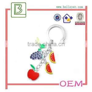 Metal Enamel Apple Keychain for Promotional thumbnail-3