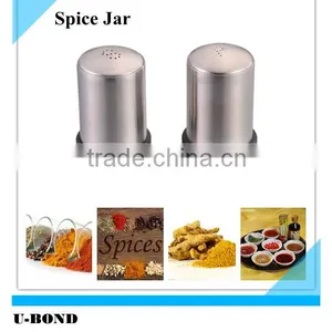 Tube-shaped Salt & Paper Spice Jar Set thumbnail-1