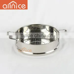 Allnice 6 Quart Pot Cookware With Pasta Insert and Lid, 18/10 Heavy Gauge Stainless Steel, Silver, Dishwasher Safe thumbnail-5