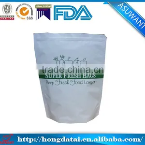 FDA Certificated Stand up White Plastic Bags for Fruit thumbnail-1