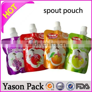 Yason Resuable Fruit Juice Spout Pouches Bear With 120deg Sterilization Process Stand up Pouch With Spout Pouch Bottom Gusseted thumbnail-5