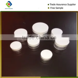Clear Round Forsted Empty Single Wall PETG Cream Jar With ABS Cap thumbnail-1