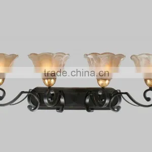 Metal and Glass Shade 4 Lamp UL Manufacturer Wall Light/Wall Sconces thumbnail-2