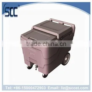 110Ltr Ice Store Cart, Ice Store Caddies, Plastic Cart for Ice Storing and Transport thumbnail-1