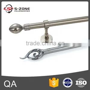 Moderm Design Curtain Metal Rod With Curtain Pole Set thumbnail-5