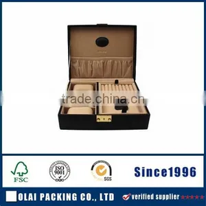 Brown Mans Valet Watch Cufflink Gift Box thumbnail-1
