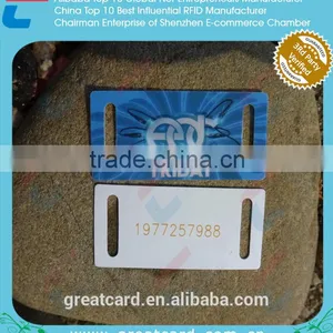 Custom Plastic Luggage Tags / Cut Out Pvc Luggage Tag With Holes thumbnail-2
