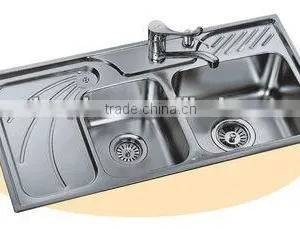 2016 Best Sell Double Bowl Stainless Steel Kitchen Sink thumbnail-1