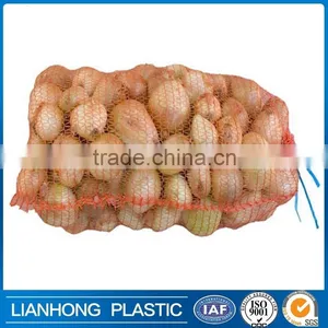 Raschel Packing Bag Fruit and Vegetable Mesh Bag , HDPE Orange Raschel Knitted Net,wholesale Factory PE Raschel Mesh Bag thumbnail-1
