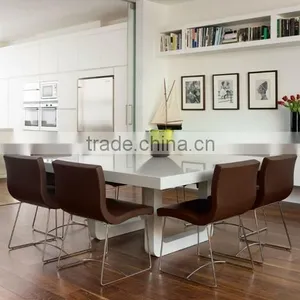 Square White Dining Tables/multi Seat Dining Table/dining Table Pictures thumbnail-2