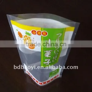 Stand up Plastic Packaging Bag for Snack With Bottom Gusset thumbnail-1