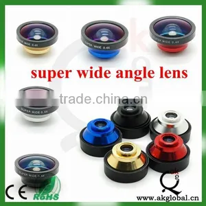 High Quality Universal Clip-on 0.4x Super Wide Angle Mobile Phone Lens Camera Kit Lente Para Celular for IPhone Samsung HTC thumbnail-1