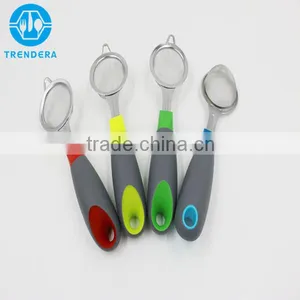 Colorful Handle Mini Stainless Steel Colander thumbnail-2