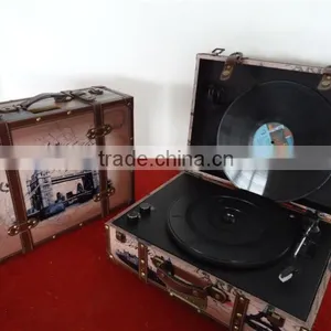 2016 Most Popular Turntable Gramophone Gift Music Box Player thumbnail-6