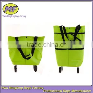 Wholesale Cheap Shoulder Handled Portable Pooh Vegetable Shopping Trolley Bag thumbnail-1