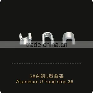 Aluminum U Top Stopper for Zipper Parts Zipper Garment Accessories thumbnail-1