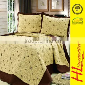 Competitive Price Embroidery Quilt Bedding Set,wholesale Quilt Bedspread Patchwork,microfiber Quilt With Pillow thumbnail-3