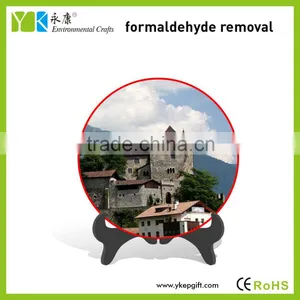 Modern Eco-friendly European Style Round Shape Plate Wooden Handicraft thumbnail-1