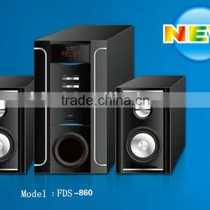Supper Bass Series 2.1 Speaker FDS-860 With USB,SD,Karaoka thumbnail-1