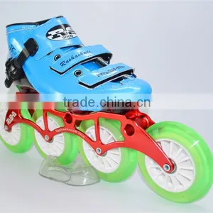 Carbon Speed Skating Shoes Blue Color 100% Handmade Inline Skate Roller Skate India Skate OEM ODM Logo thumbnail-1