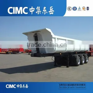CIMC Hydraulic Cylinder Tractor U Shape Tipper Trailer, Semi Dump Truck Trailer thumbnail-1