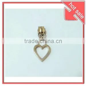 Special Clothing Zipper Slider With Heart Decoration thumbnail-1