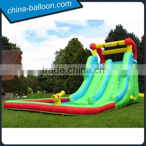 Giant Inflatable Water Slide With Pool,popular Inflatable Water Slide With Water Gun Supplier's Choice thumbnail-1