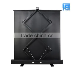 60" 4:3 Easy Carry Assembling Portable Floor Up Projection Screen - Pull Up Floor Projector Screen for Flow of Cinema Theater thumbnail-3