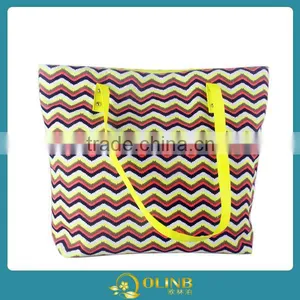 Canvas Tote Bag Leather Handle,Canvas Bag With Leather Trim thumbnail-1