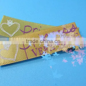 Custom Main Label Colorful Screen DTM Satin Printing Label thumbnail-1