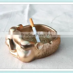 Resin Vintage Style Pig Design Ashtray With Pig Shape thumbnail-2