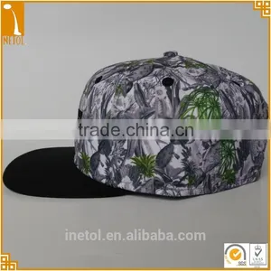 2016 New Fashion Embroidery Custom Blank Flat Brim Snapback Cap Wholesale thumbnail-3