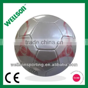 Dark Grey Machine Sewn Synthetic PVC Football thumbnail-5