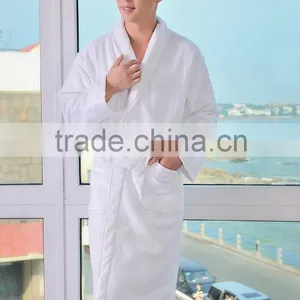 White Waffle Bathrobe.cotton Bathrobe thumbnail-2