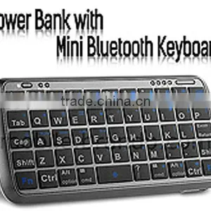 Gtide Wireless Portable Mini Rechargeable 54 Keys Bluetooth 3.0 Keyboard and Power Bank Combo for IPhone/Android Smartphone thumbnail-4