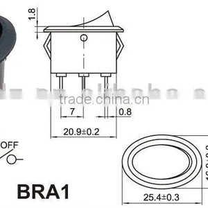 High Quality Temperature Double Push Button Rocker Switch for Electrical Products With Certificate 3 Position Switch thumbnail-6
