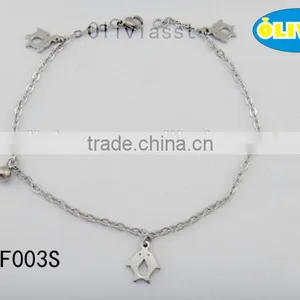 Olivia Jewelry Beautiful Charming Stainless Steel Anklet thumbnail-1
