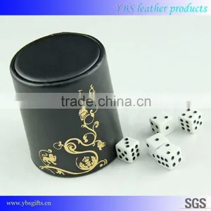 Factoty Direct Wholesale Genuine Leather Dice Cup for Promotion thumbnail-2