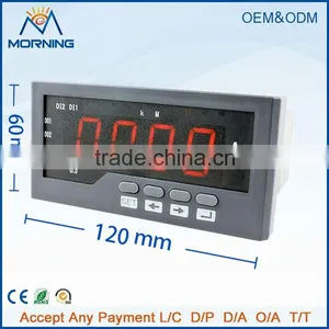ME-AA41 Frame Size 60*120mm Low Price Industrial Use Single-Phase Led Display Ac Digital Ammeter, Can Add RS485 Function thumbnail-1