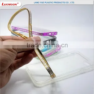 New Detachable TPU + PC 2 in 1 Flexional Diamond 4.7inch Transparent Cell Phone Case for Iphone 6, Mobile Phone Case thumbnail-4