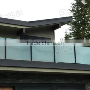Frameless Patterned Glass Sheet Design For Glass Panel Installed For Terrace Glass Fence thumbnail-6
