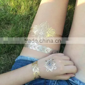 Sexy Temporary Inspired Metallic Jewelry Tattoo thumbnail-6
