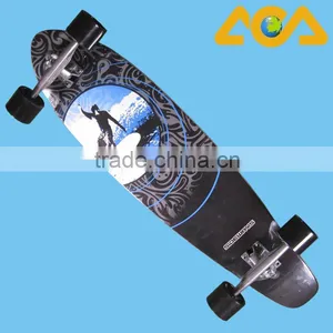 Hot Selling Customized Shape FIeberglass Longboard thumbnail-1