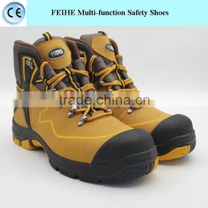 Safety Shoes Type and Nubuck Leather Upper Material Steel Toe Insert Safety Boots thumbnail-1