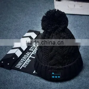 Bluetooth Music Hat,Winter Warm Keep Knitted Cap With Wireless Stereo Headphone Answer Call thumbnail-5